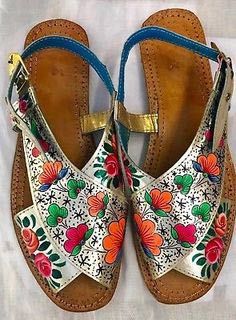 Multi color peshawari chappal design for ladies