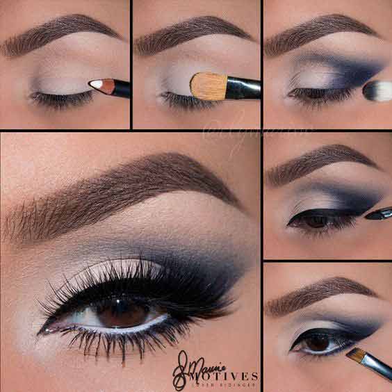 smokey eye makeup tutorial for brown eyes