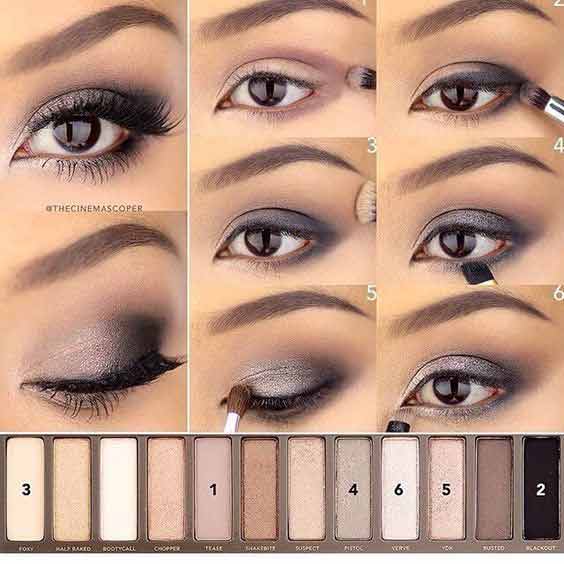 Light smokey eye makeup tutorial