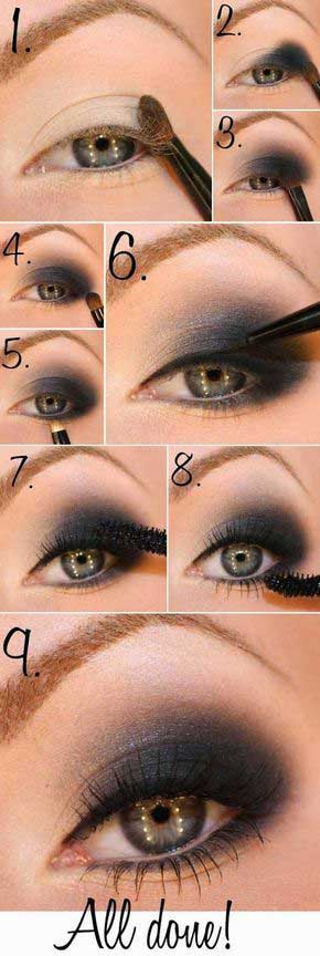 Black smokey eye makeup tutorials