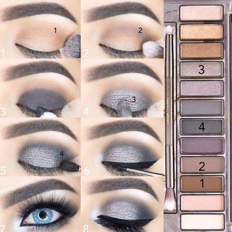 Smokey eye makeup tutorials for blue eyes