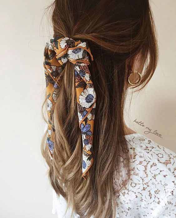 Classic ponytail head wrap