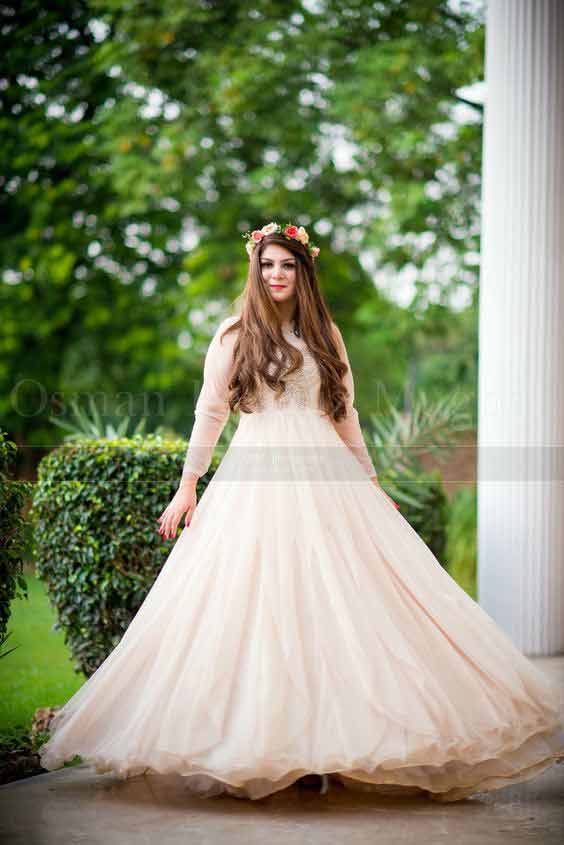 White long frock for bride to be