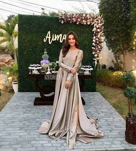 Aiman bridal shower frock