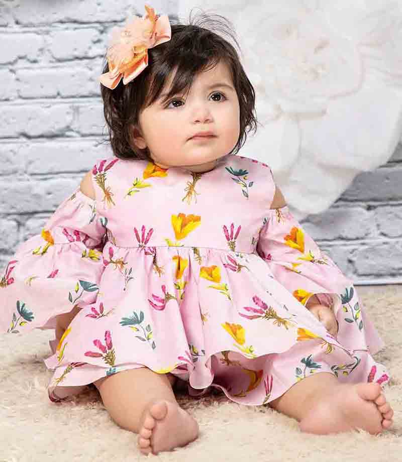 Floral frock for little girls