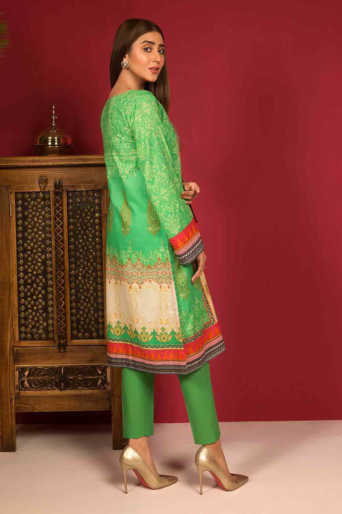 Warda unstitched green dress