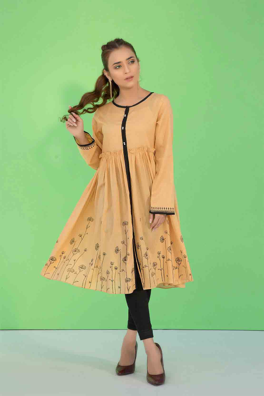 Warda yellow shirt front designs