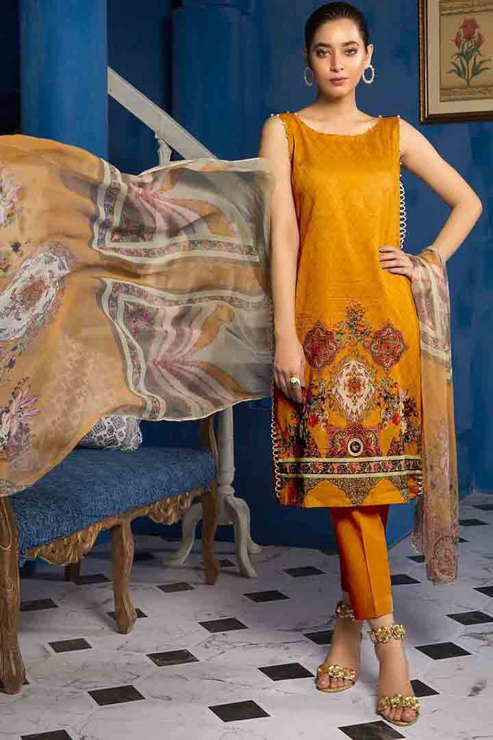 Warda mustard summer dress