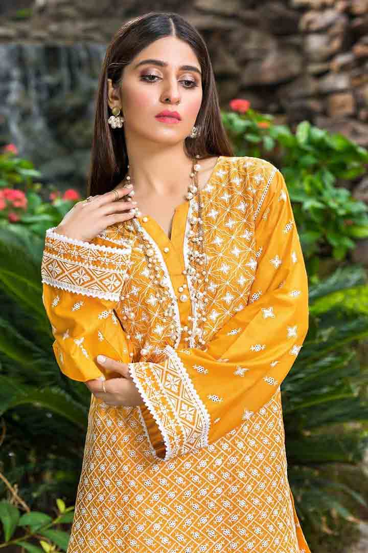 Warda unstitched yellow shirt