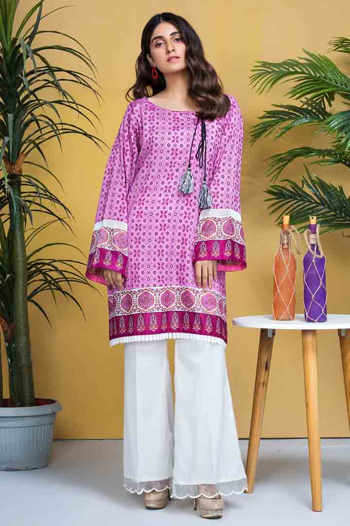 Warda unstitched jamni shirt