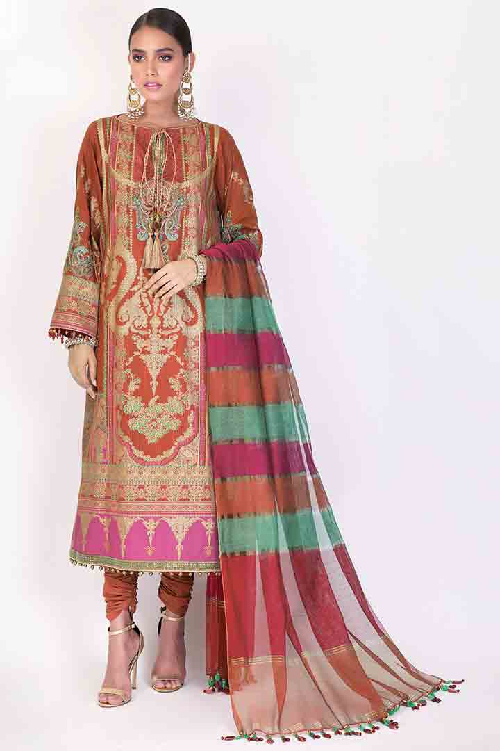 Alkaram long dress