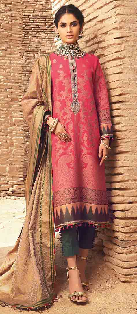 Red dress design for eid