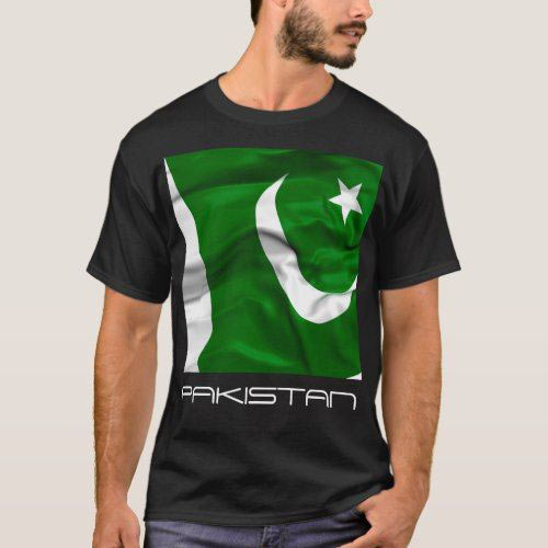 Black shirt with Pakistan flag