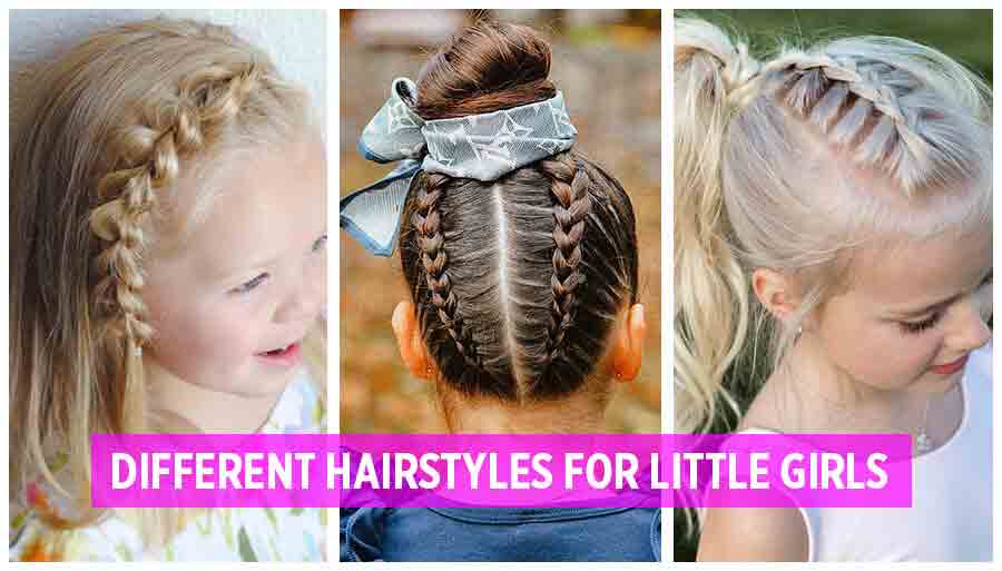Braided hairstyle for little girls