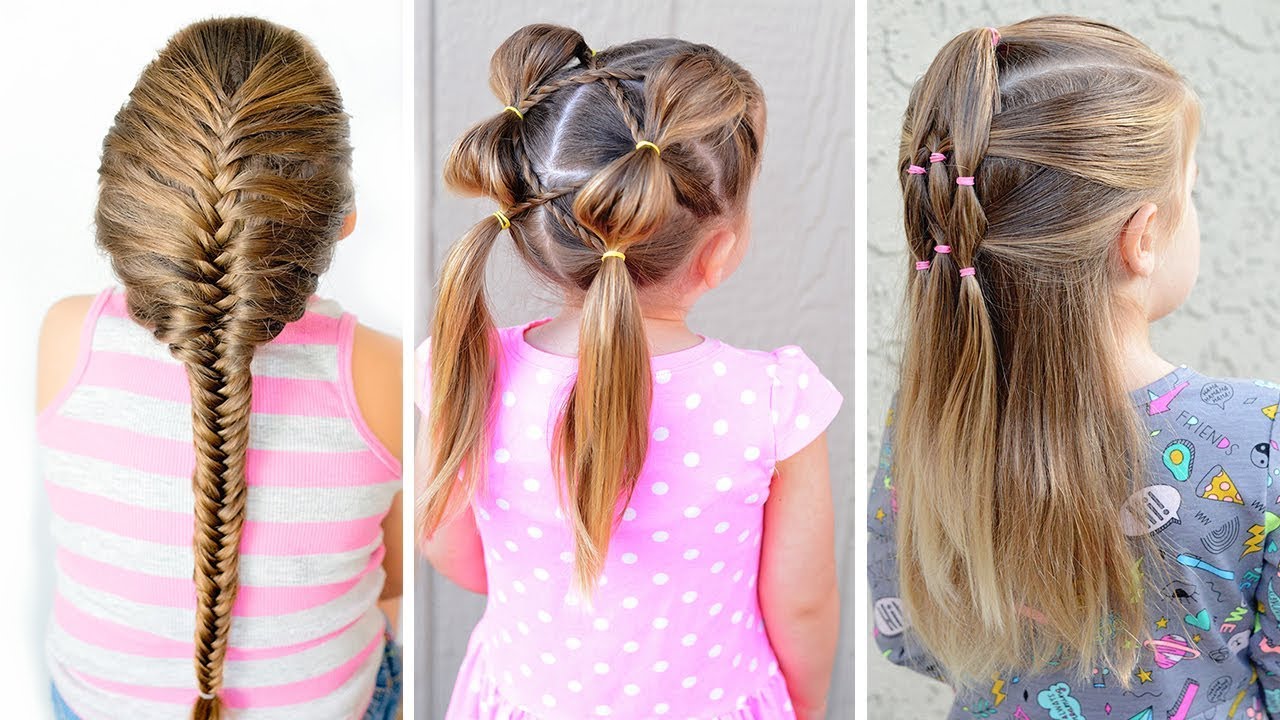 Bubble braid hairstyle for long hair
