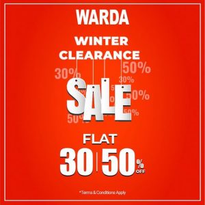 Warda winter clearance sale