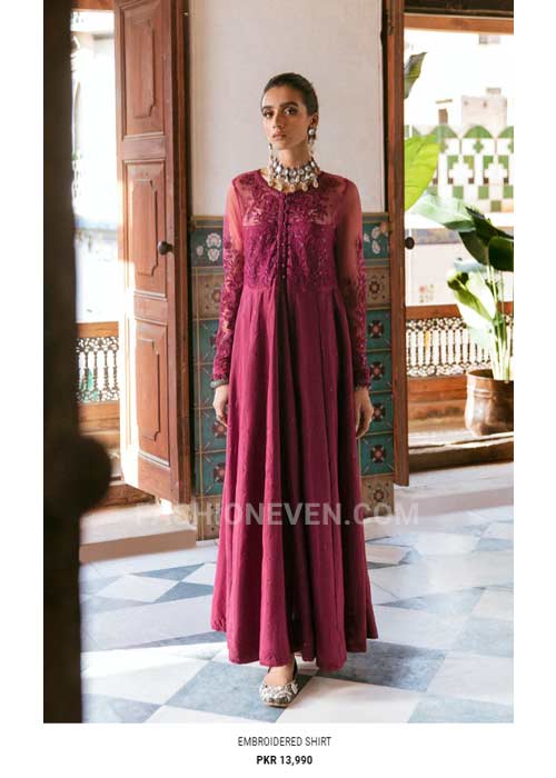 Ethnic long frock dress for eid