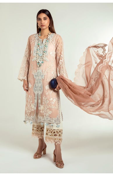 Peach dress for Eid