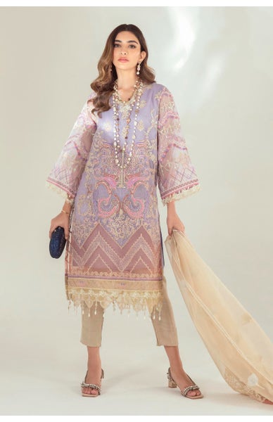 Purple eid dress design by Sana Safinaz