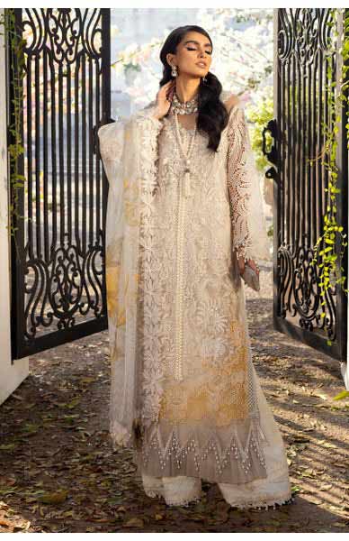 Sana Safinaz white luxury lawn dress for Eid