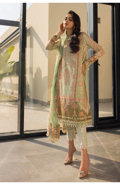 Sana Safinaz light green luxury lawn dress