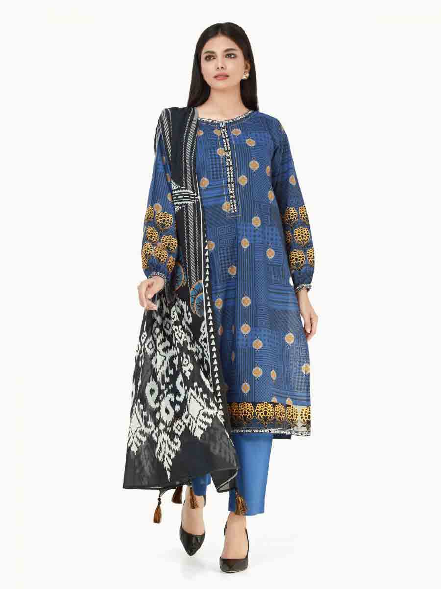 Edenrobe blue embroidered dress