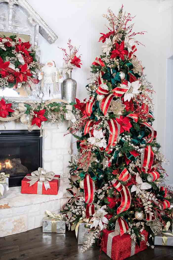 Christmas bow tree