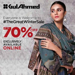 GulAhmed Winter Sale - 70% off