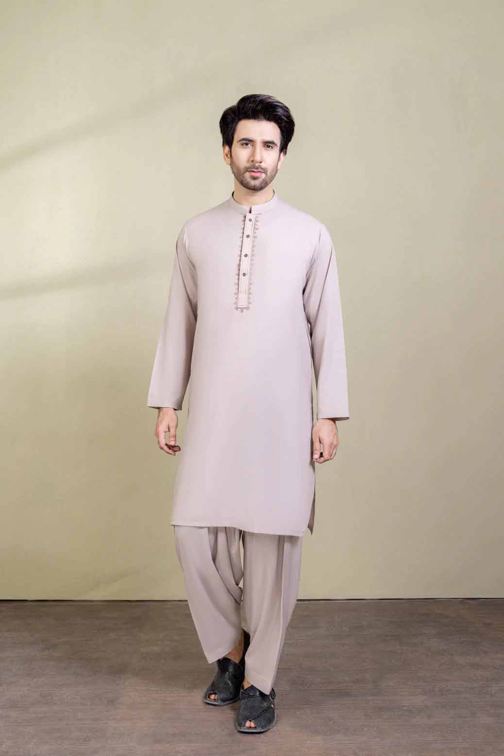 Pastel kameez shalwar for men