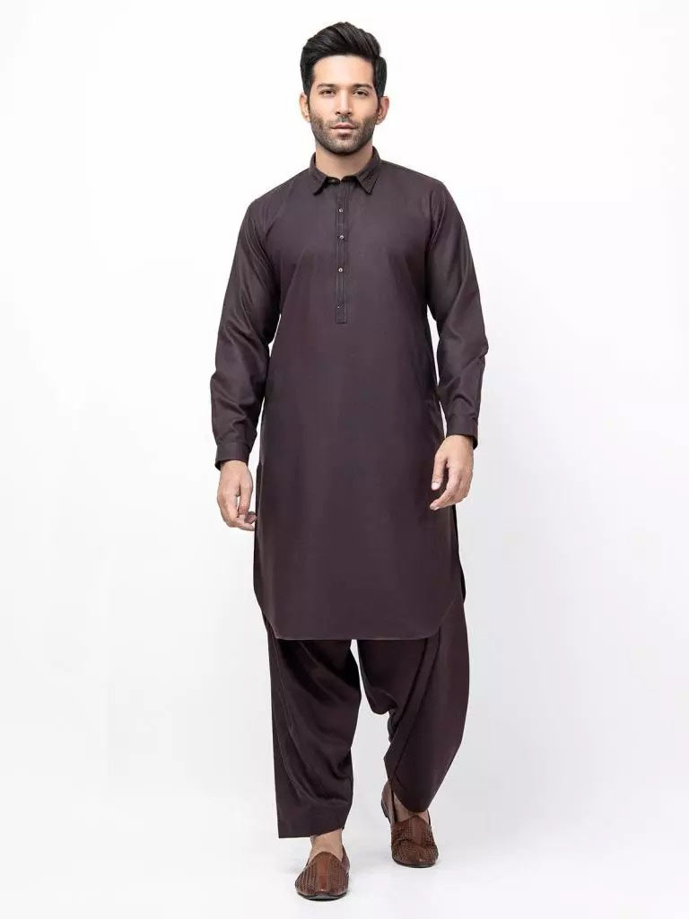 Edenrobe black shalwar kameez for men