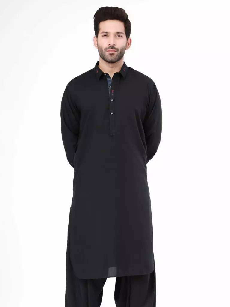 Edenrobe black shalwar suit