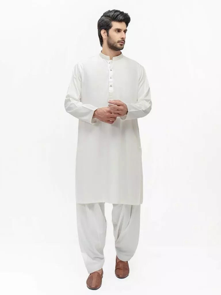 Edenrobe white suit for men