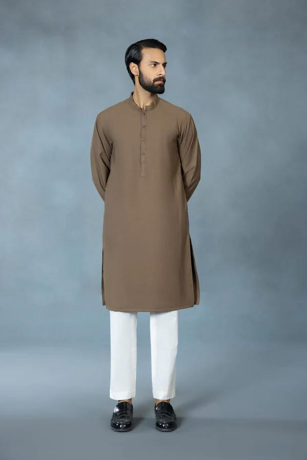 Brown kurta for men