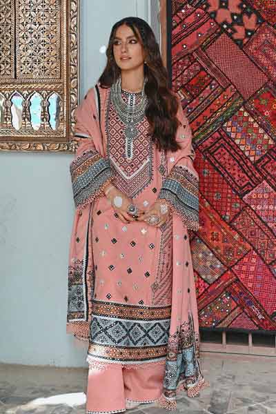 Qalamkar 3 pcs winter dress