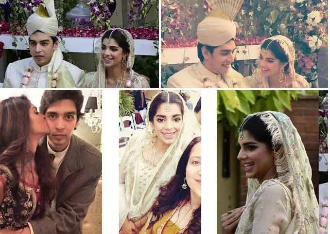Sanam Saeed wedding pictures with husband Farhan Hasan
