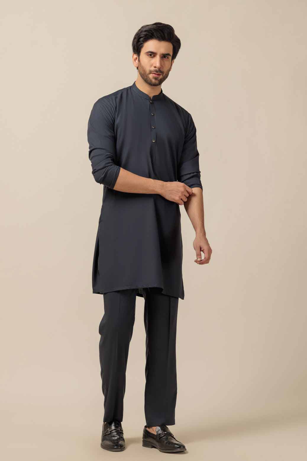 Black shalwar suit for men