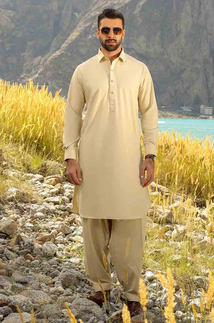 Diners off white shalwar kameez