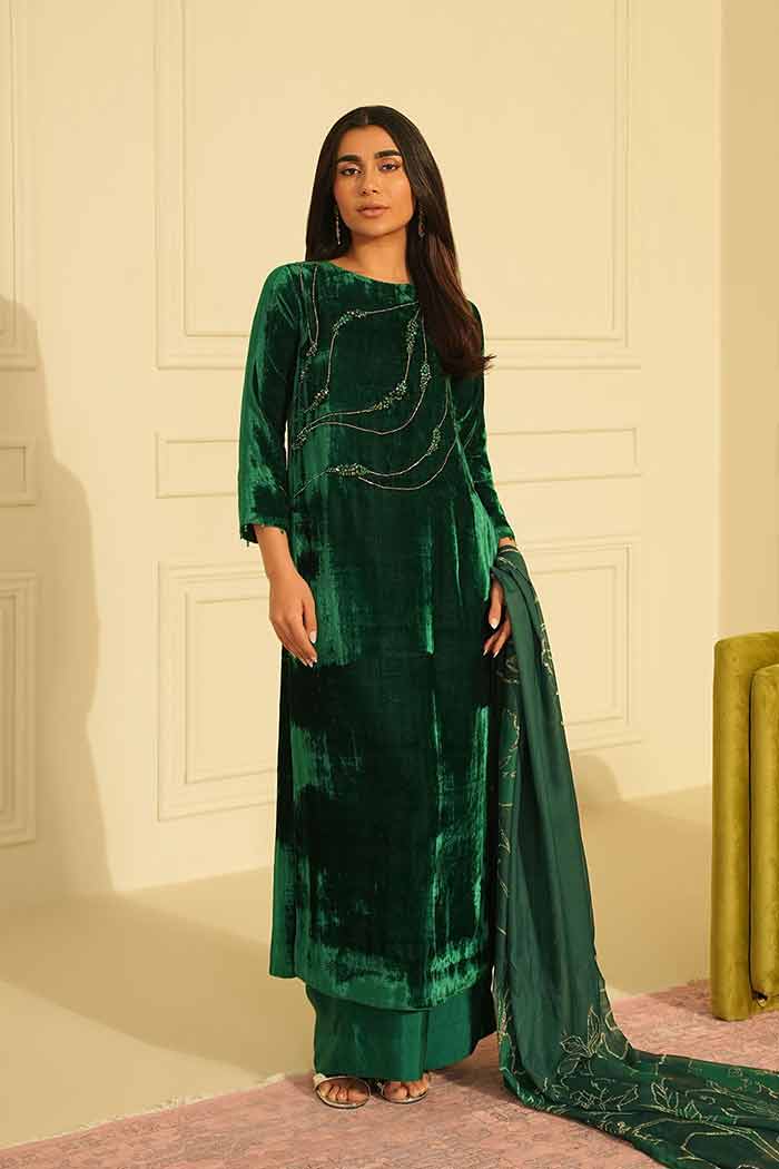 Lulusar velvet Fizai long dress