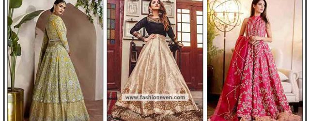 Wedding long frocks pishwas anarkali and open front