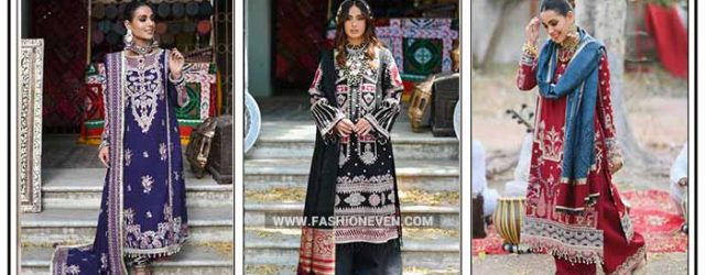 Qalamkar winter dresses for women